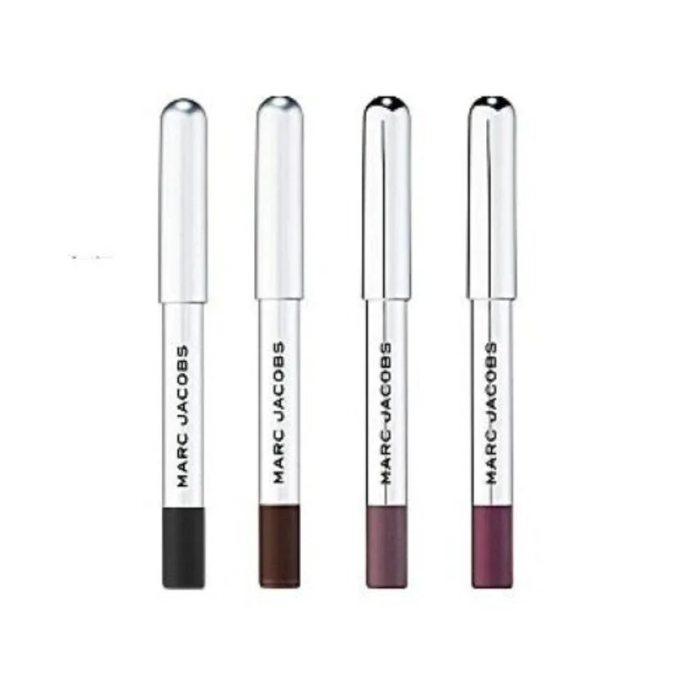 Marc Jacobs Set of 3x Highliner Eyeliner Gel Eye Crayon Black Blacquer 42 Mini
